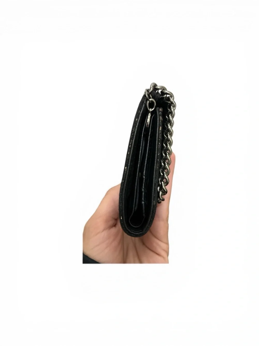Rare Stella McCartney Falabella Faux Snakeskin Compact Wallet w/ box NWOT - Picture 5 of 5